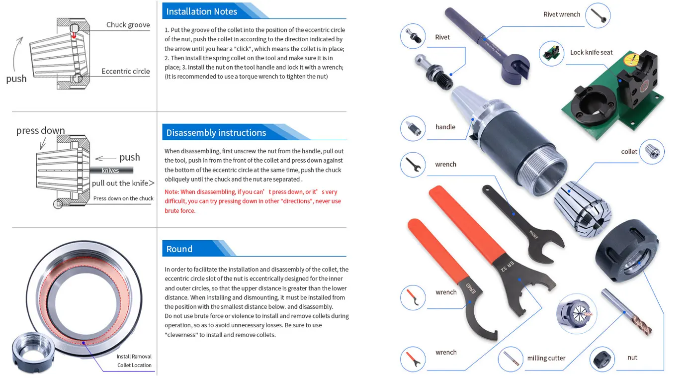 lathe collet set installation
