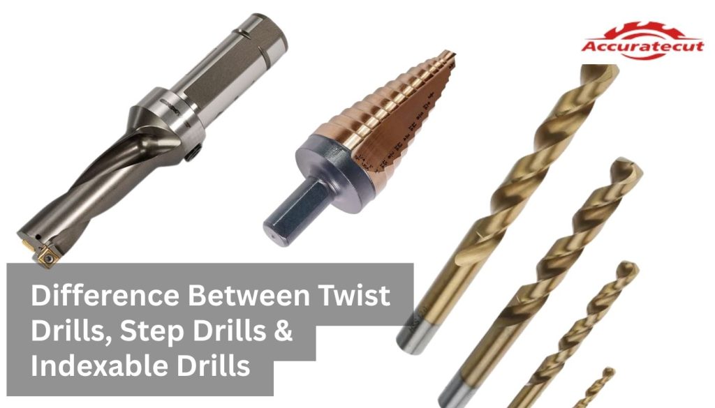 Difference Between Twist Drills, Step Drills & Indexable Drills